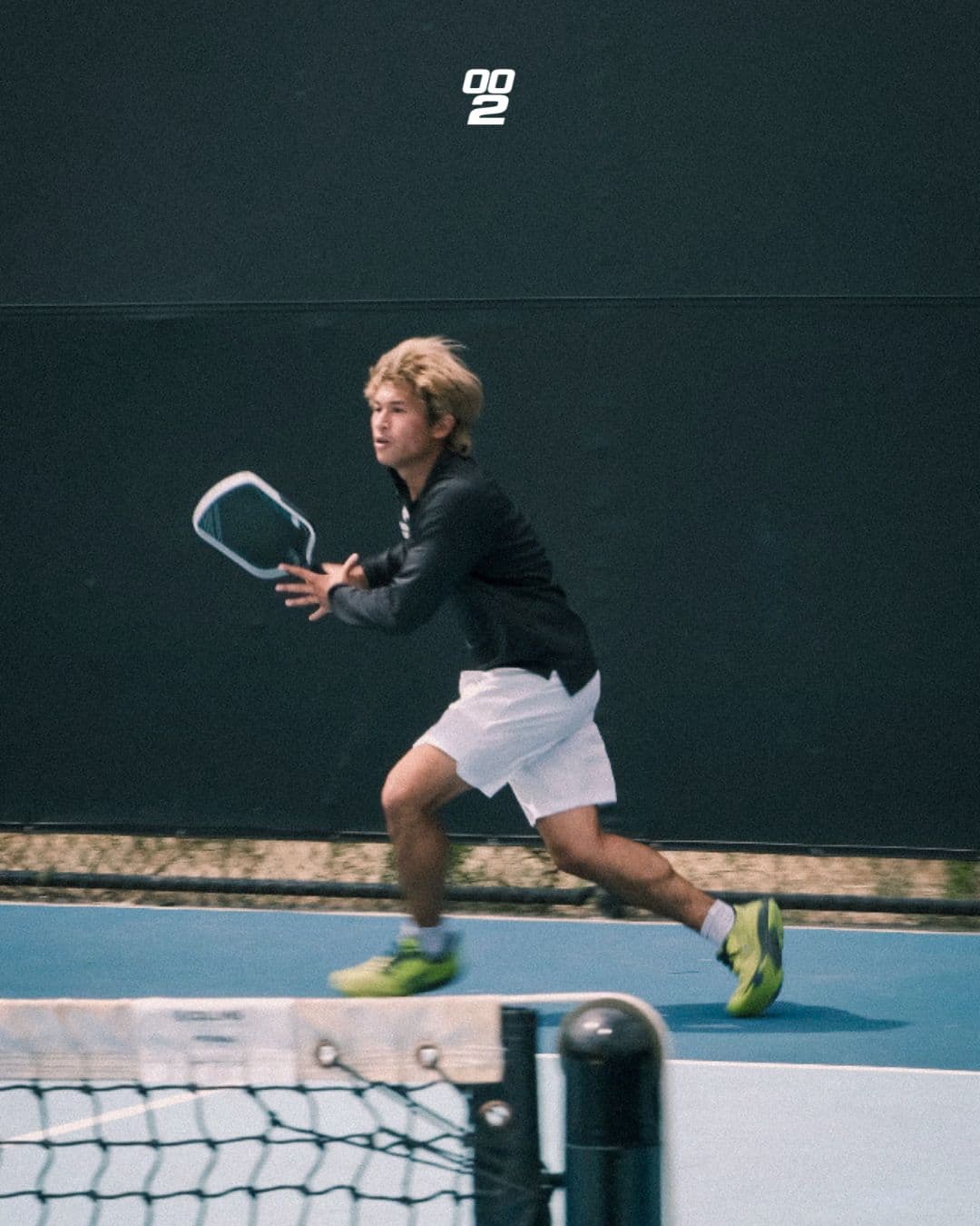 Player action shot from The First Serve, May 2026